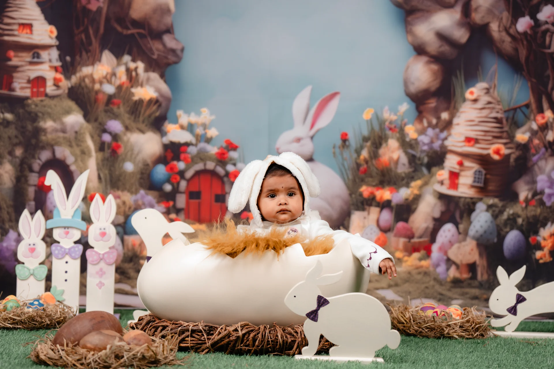 Playful toddler and baby photoshoot with authentic laughter in Hosur